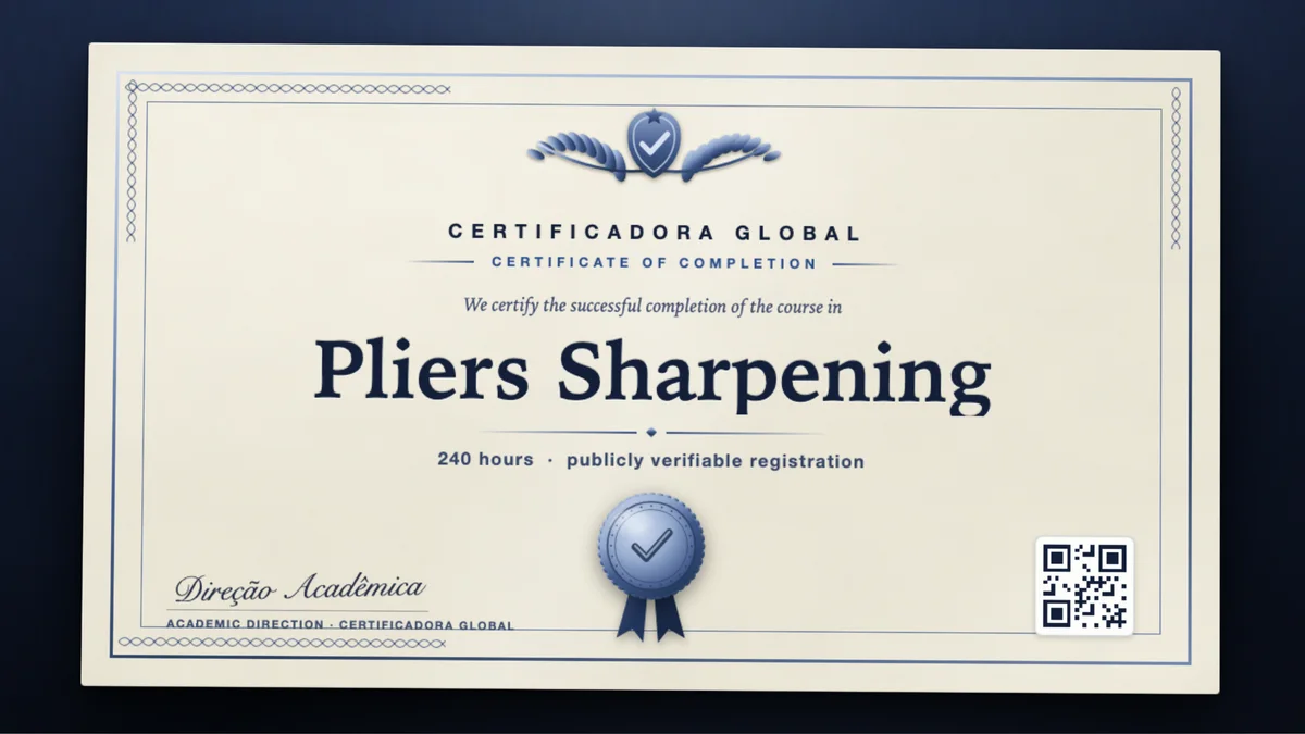Cover of the Pliers Sharpening course