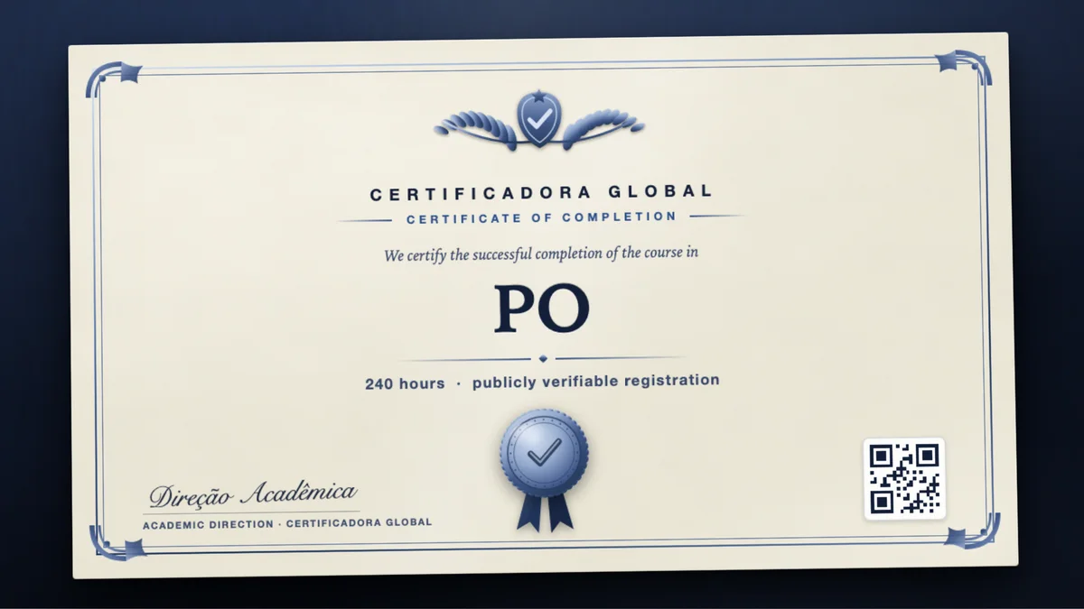 Cover of the PO course
