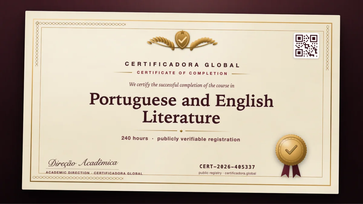 Cover of the Portuguese and English Literature course