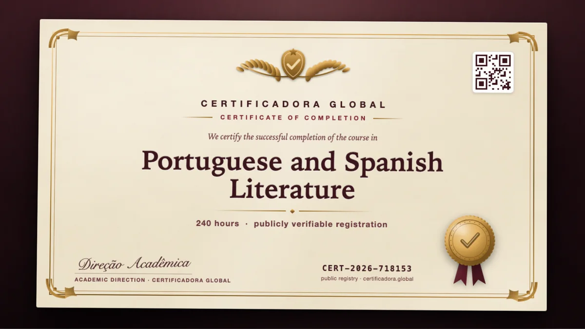 Cover of the Portuguese and Spanish Literature course