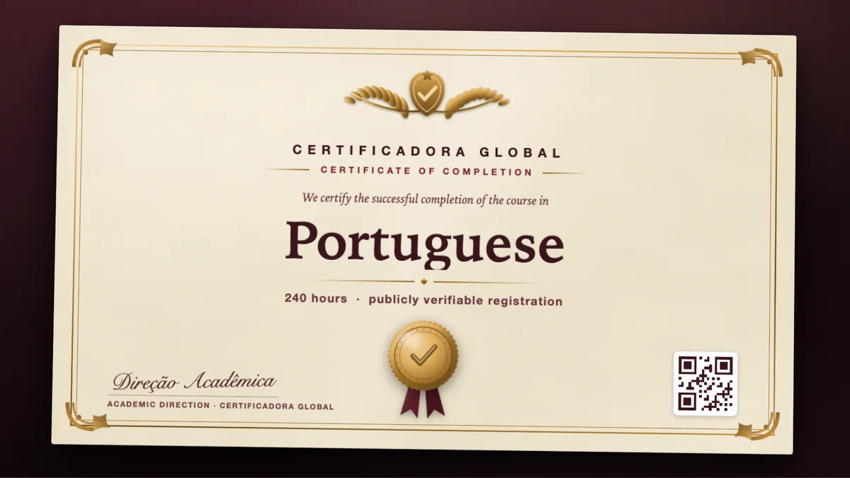 Cover of the Portuguese course