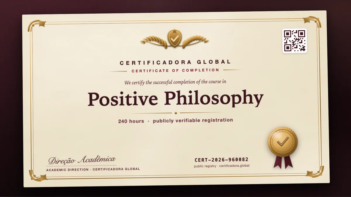 Cover of the Positive Philosophy course