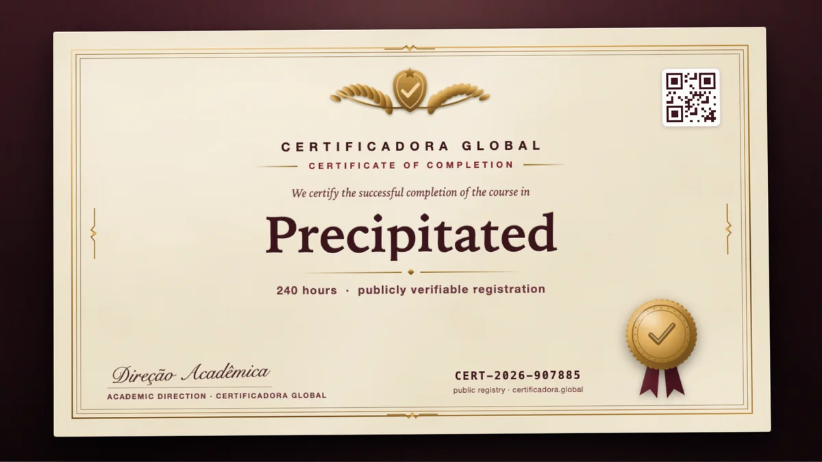 Cover of the Precipitated course