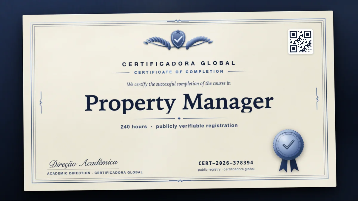 Cover of the Property Manager course