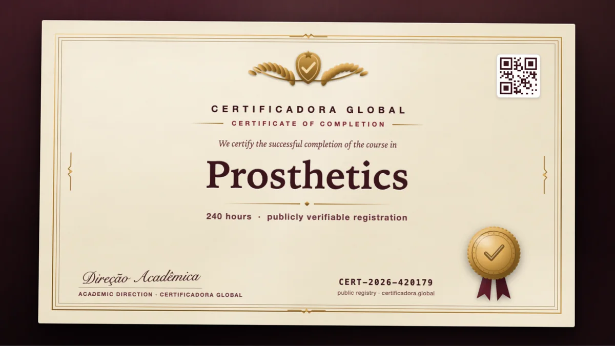 Cover of the Prosthetics course