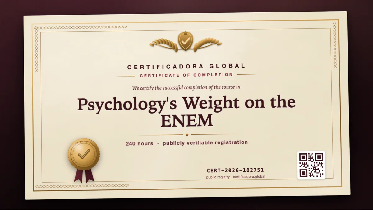 Cover of the Psychology's Weight on the ENEM course
