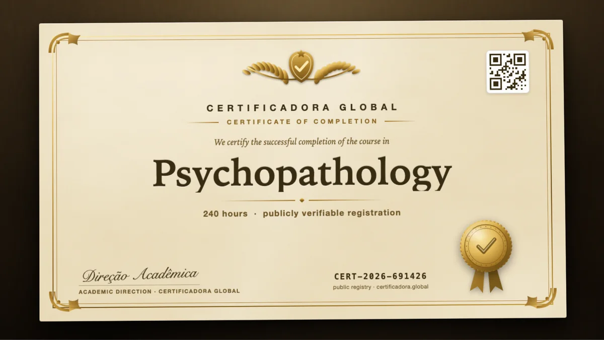 Cover of the Psychopathology course