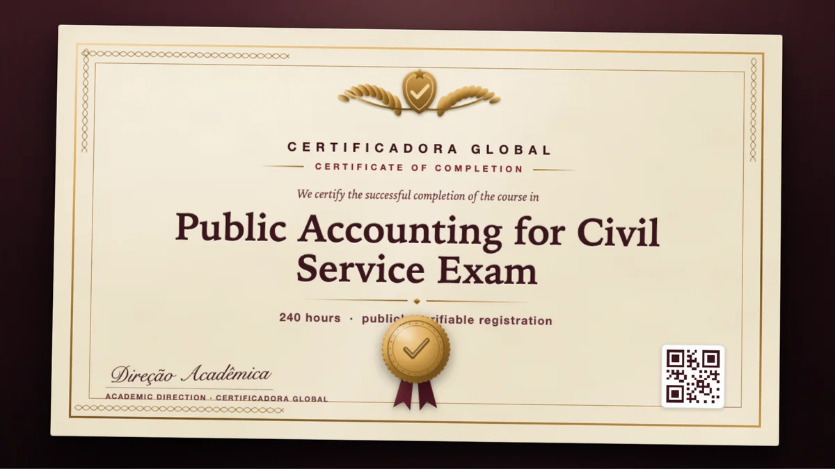 Cover of the Public Accounting for Civil Service Exam course