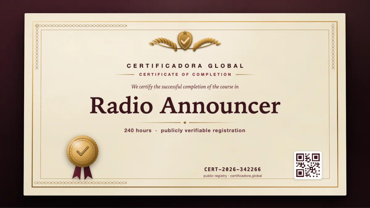 Cover of the Radio Announcer course