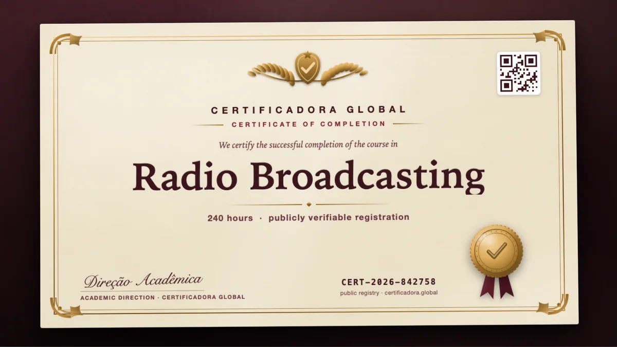 Cover of the Radio Broadcasting course