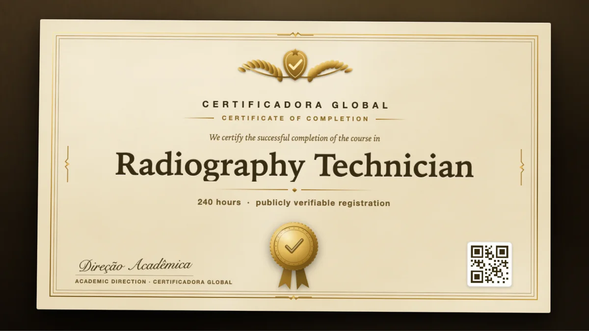 Cover of the Radiography Technician course