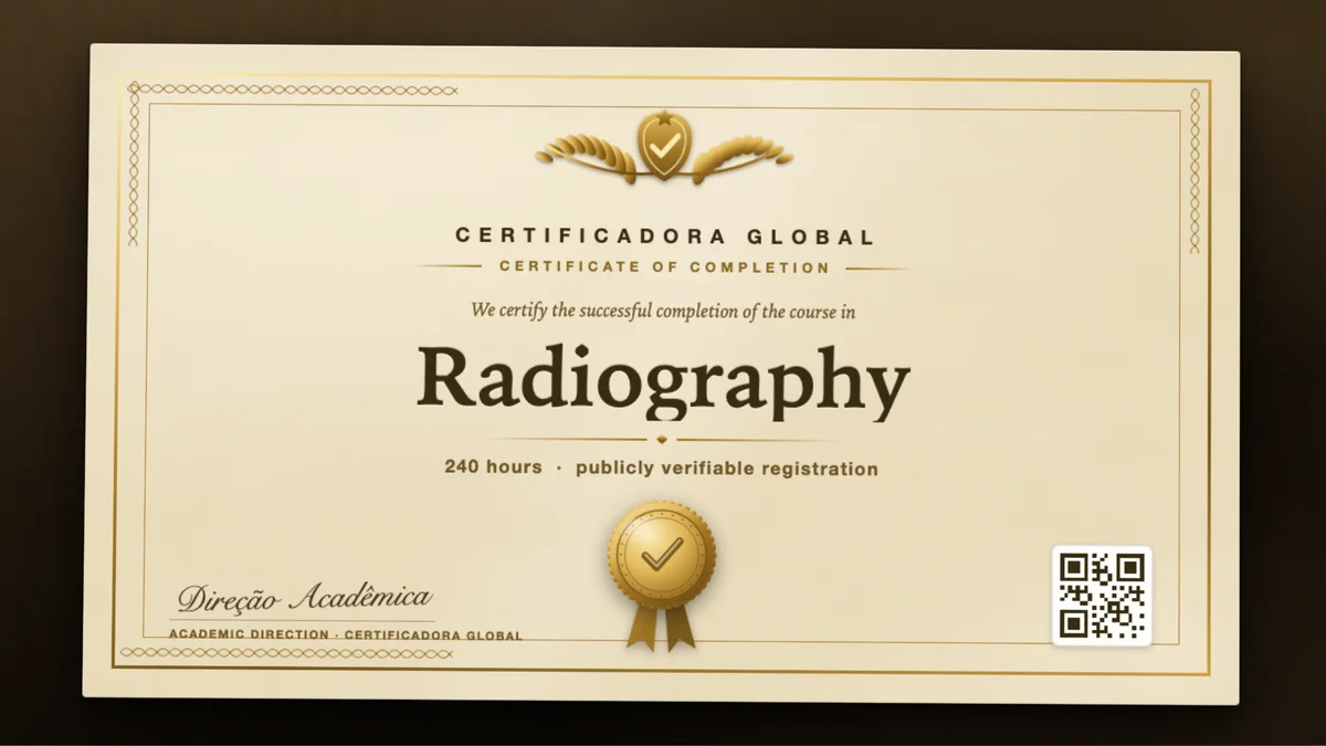 Cover of the Radiography course