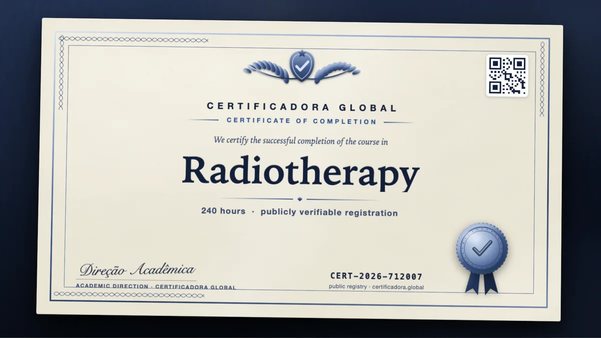 Cover of the Radiotherapy course