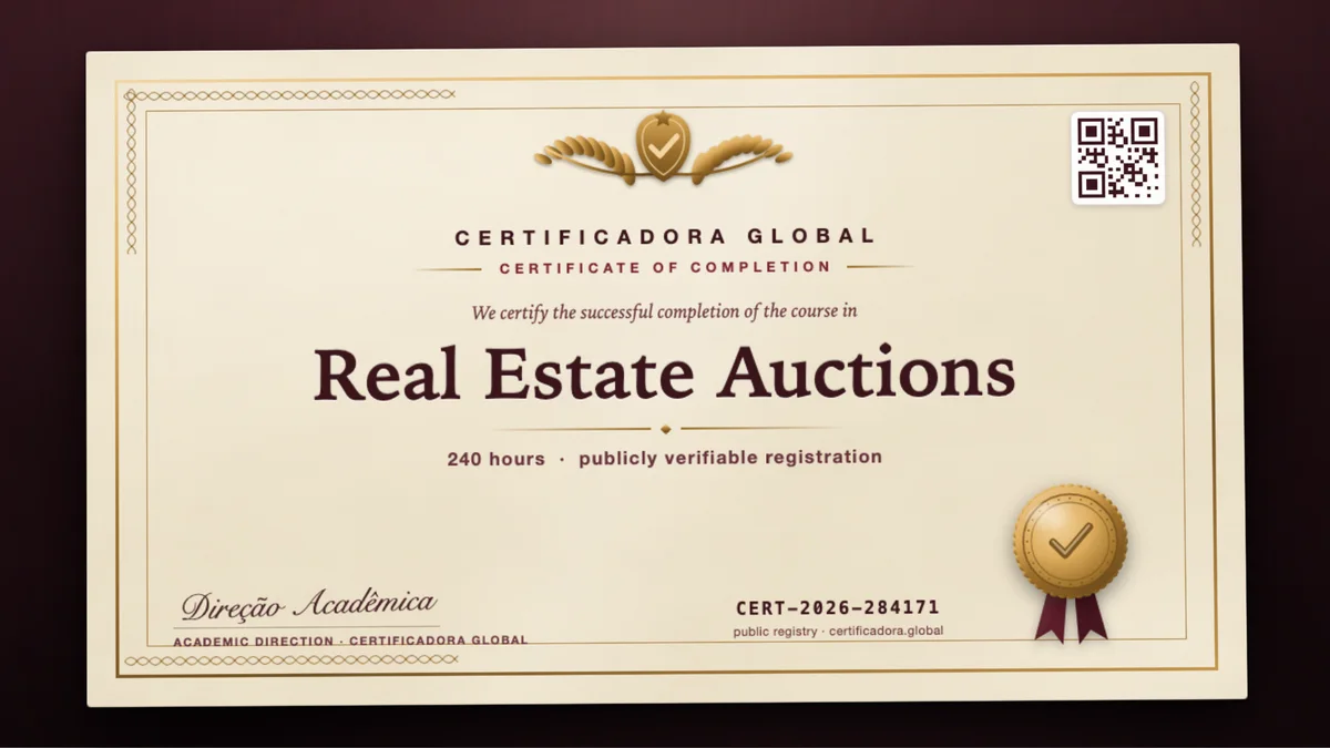 Cover of the Real Estate Auctions course