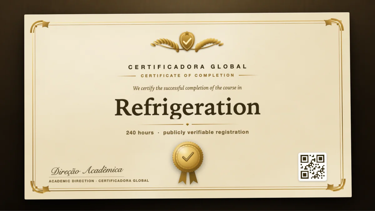 Cover of the Refrigeration course