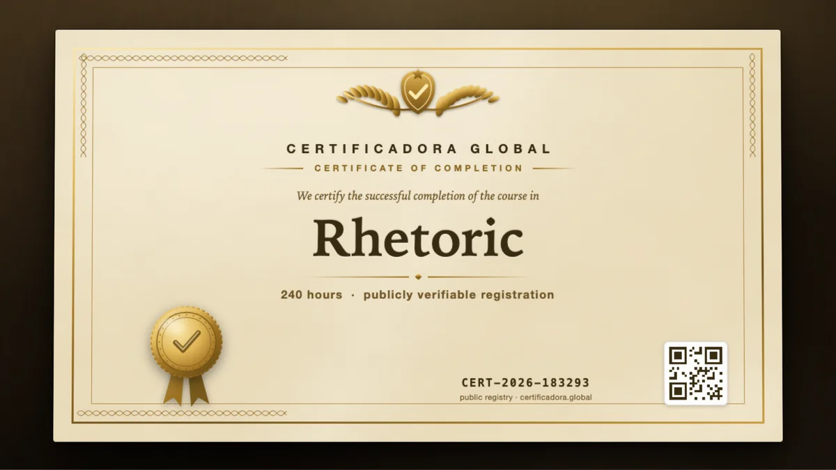 Cover of the Rhetoric course