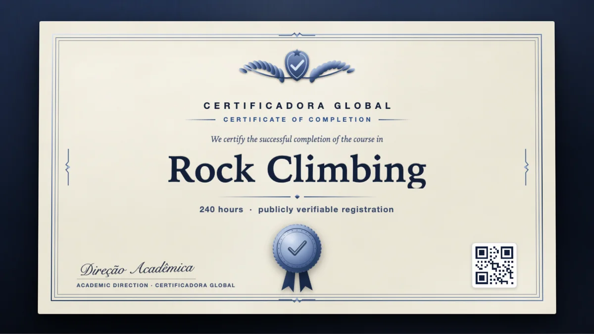 Cover of the Rock Climbing course
