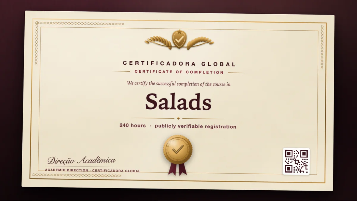 Cover of the Salads course