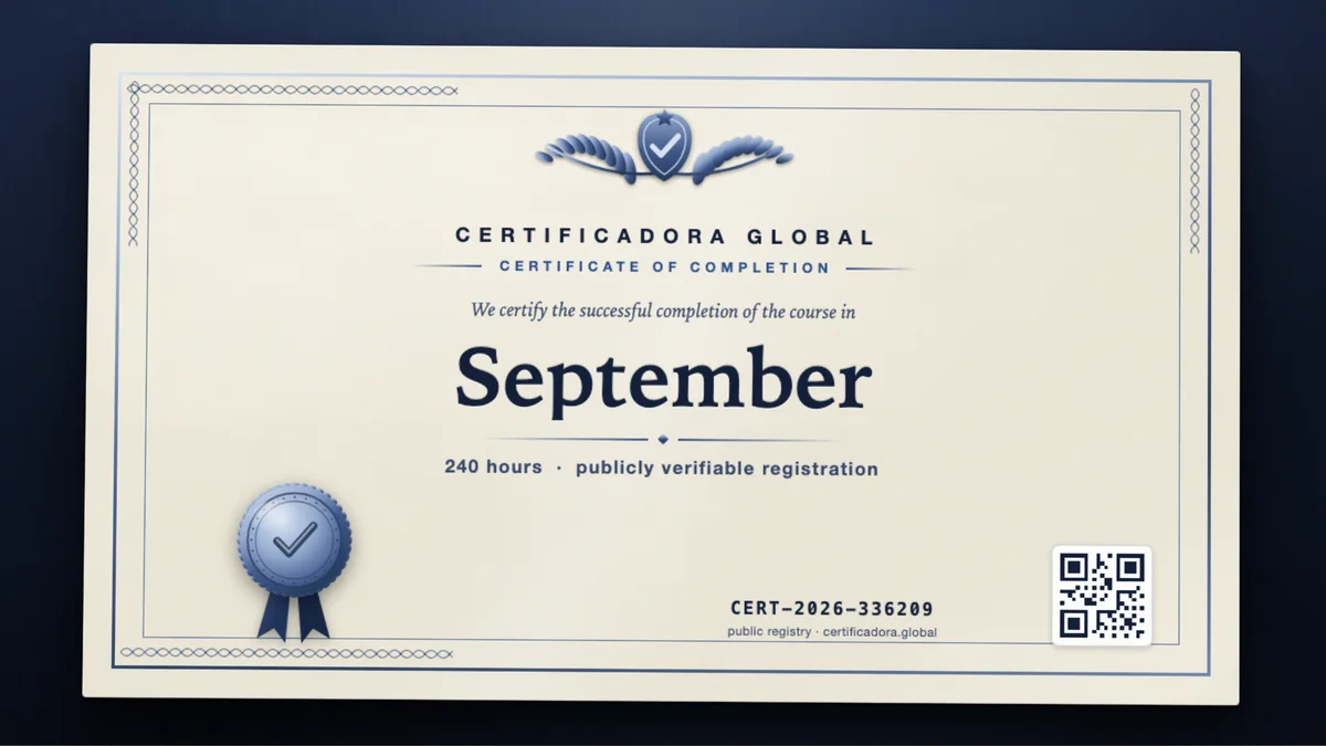 Cover of the September course