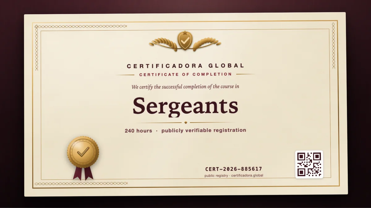 Cover of the Sergeants course