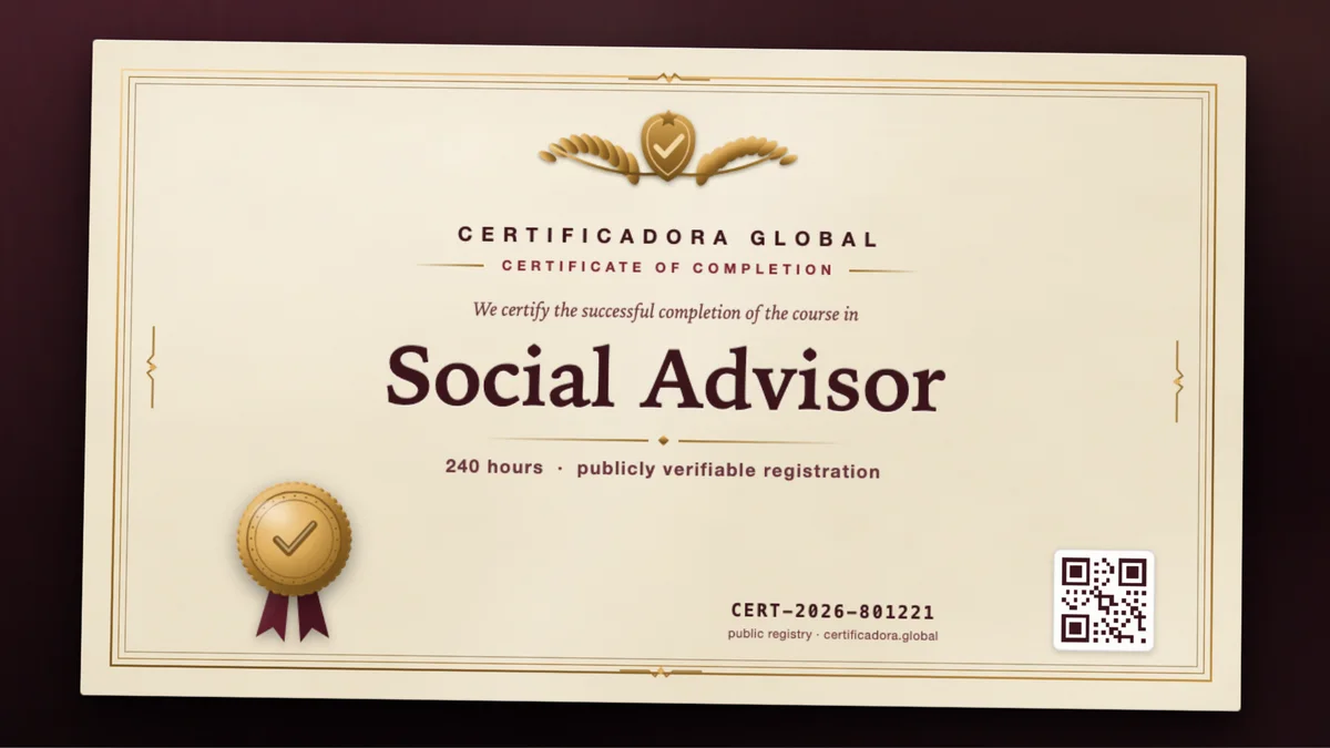 Cover of the Social Advisor course