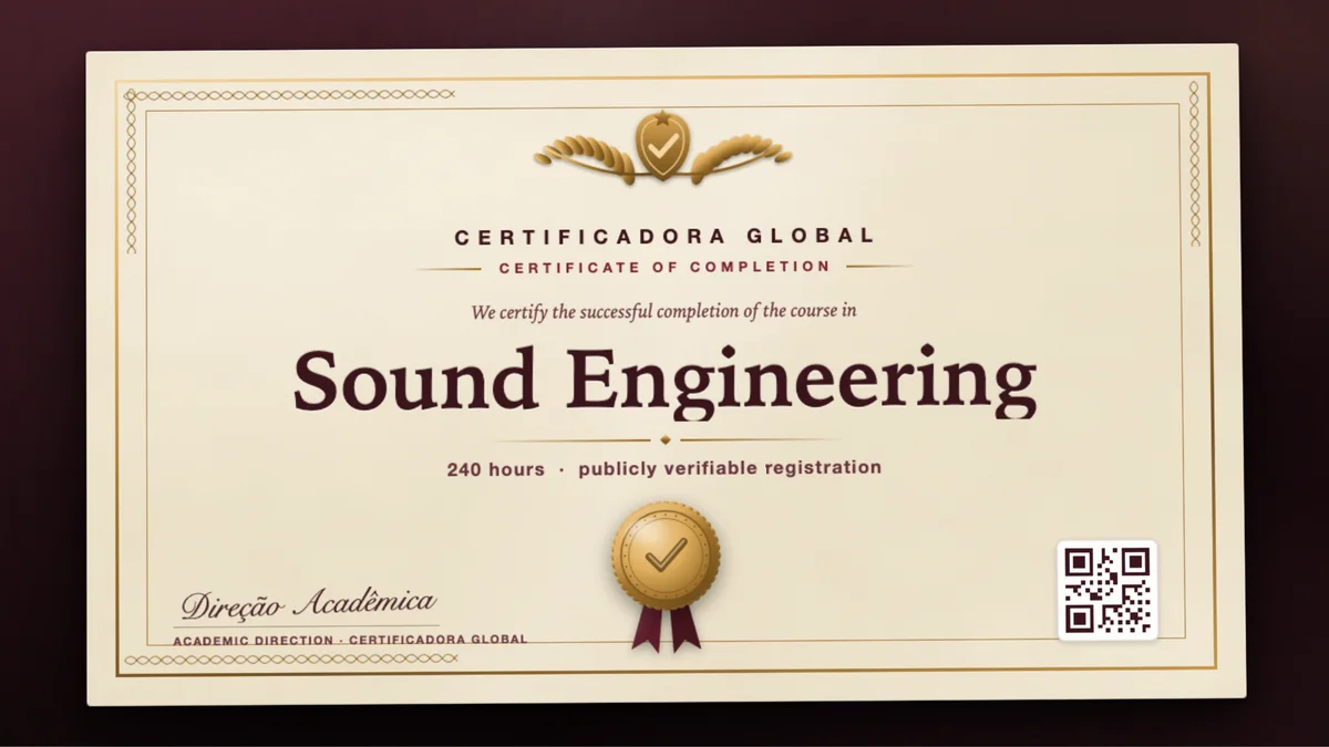 Cover of the Sound Engineering course