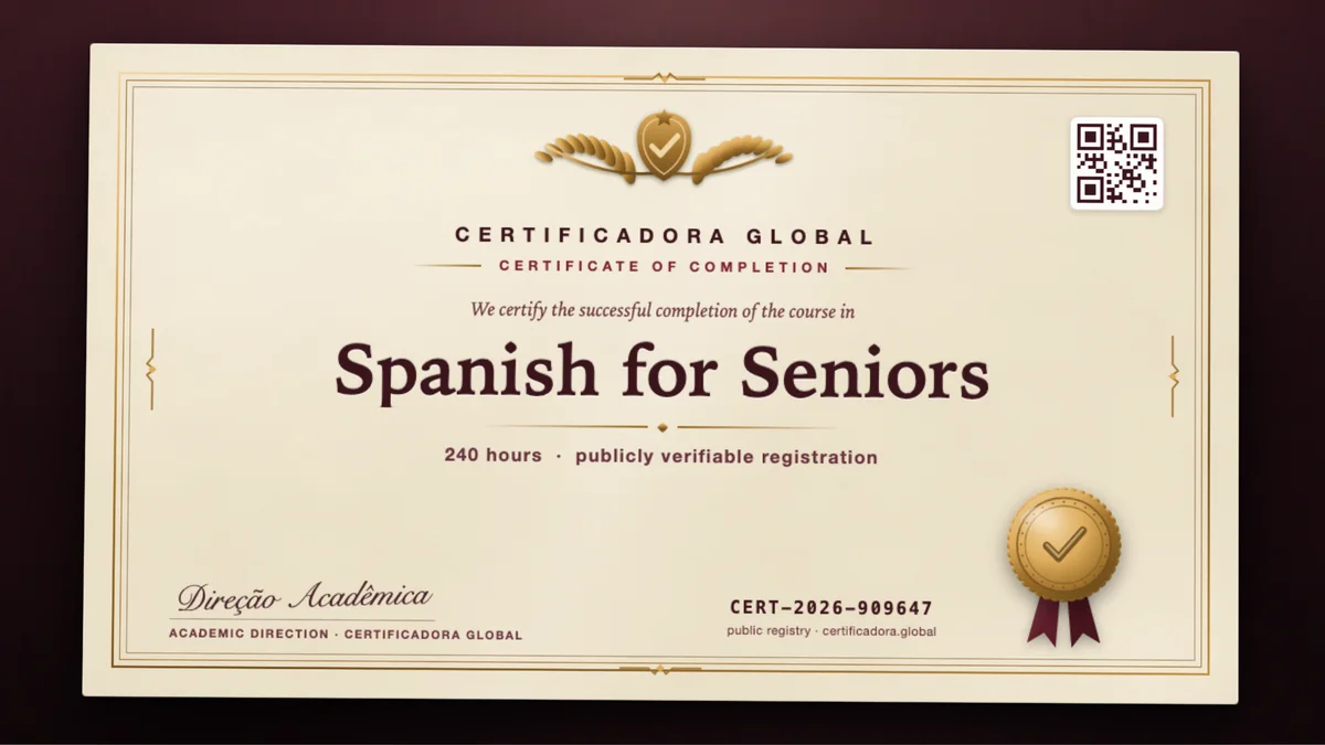 Cover of the Spanish for Seniors course