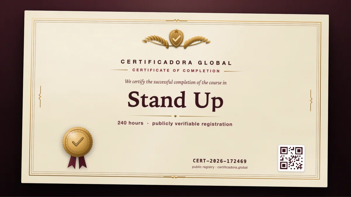 Cover of the Stand Up course