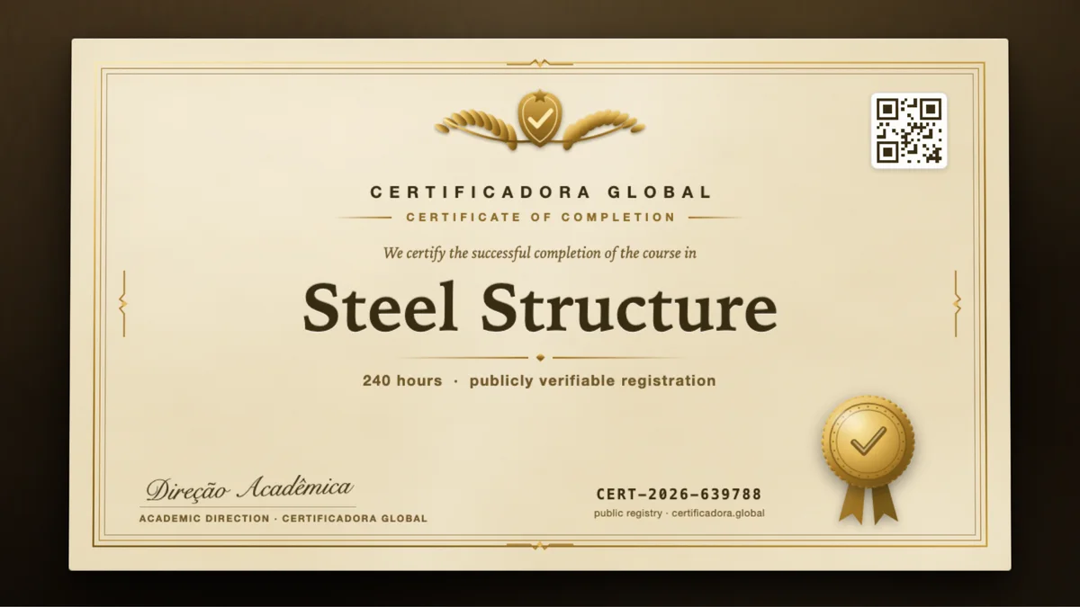 Cover of the Steel Structure course