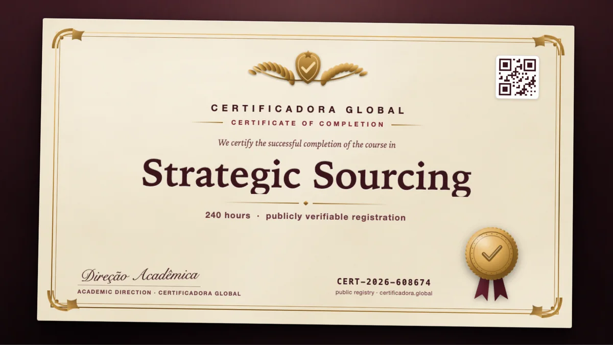 Cover of the Strategic Sourcing course
