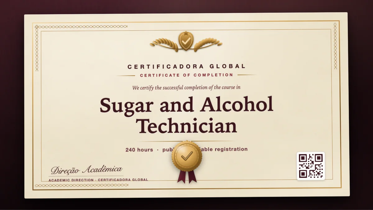 Cover of the Sugar and Alcohol Technician course