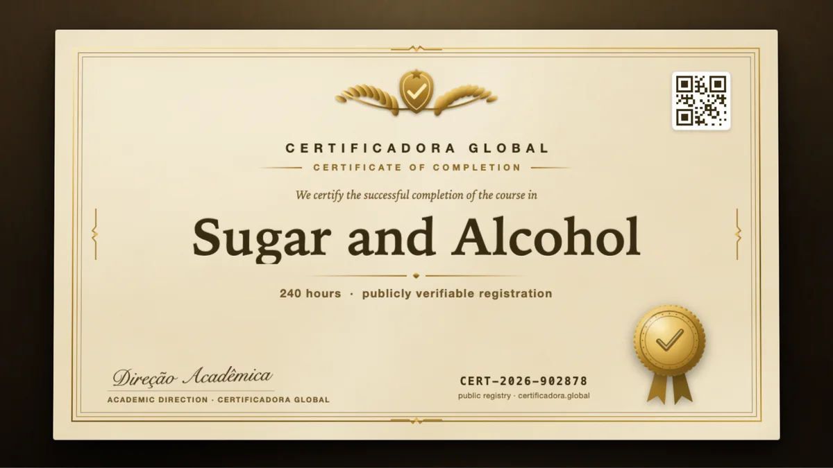 Cover of the Sugar and Alcohol course