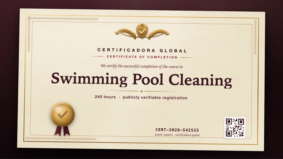 Cover of the Swimming Pool Cleaning course