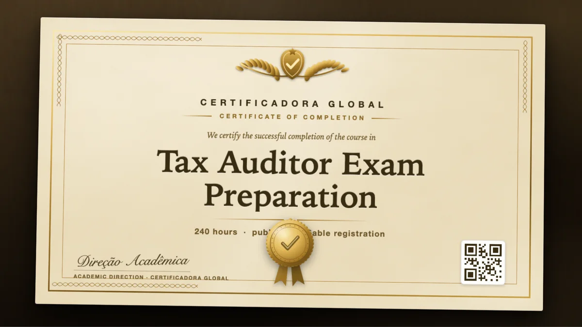 Cover of the Tax Auditor Exam Preparation course