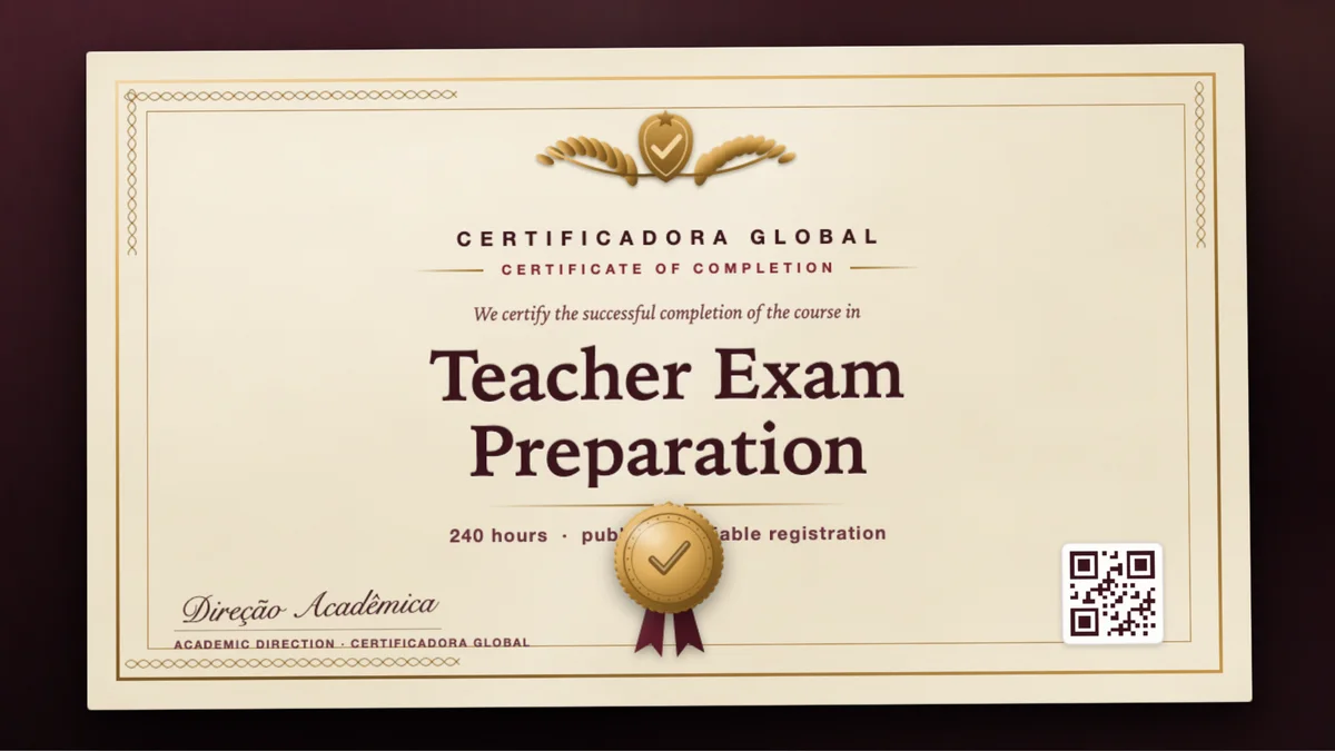 Cover of the Teacher Exam Preparation course