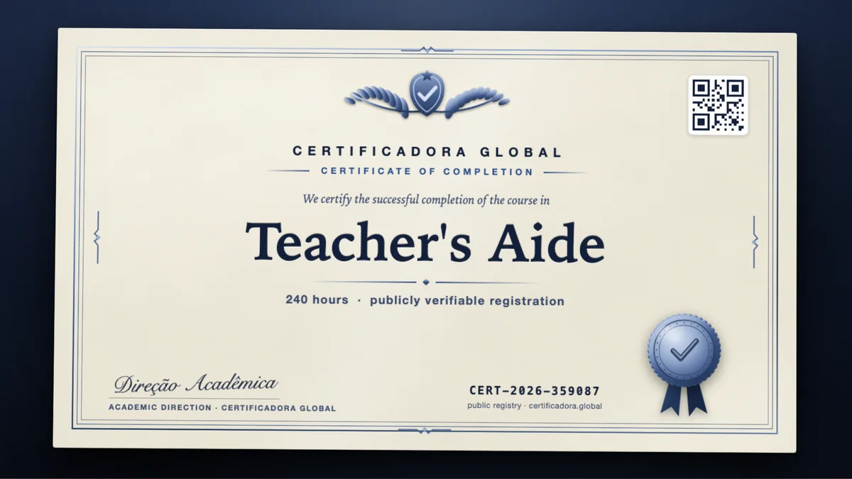 Cover of the Teacher's Aide course