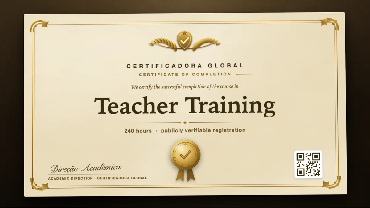 Cover of the Teacher Training course