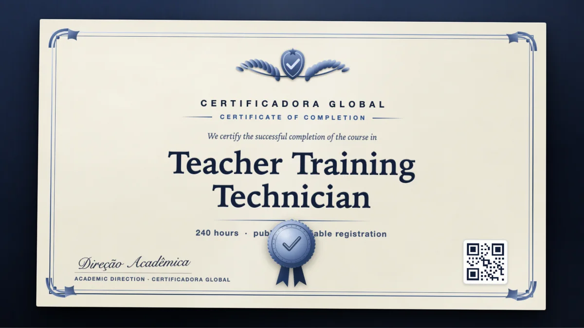 Cover of the Teacher Training Technician course