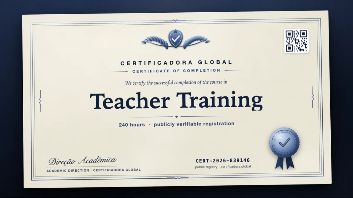 Cover of the Teacher Training course