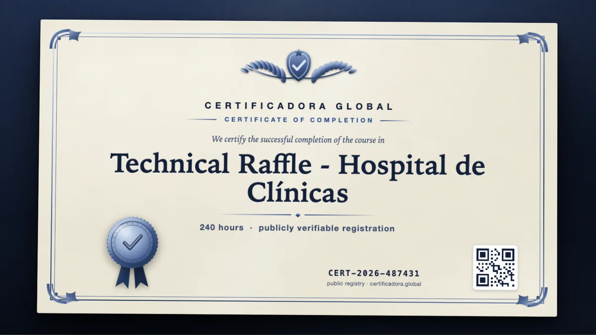 Cover of the Technical Raffle - Hospital de Clínicas course
