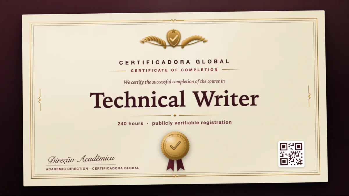 Cover of the Technical Writer course