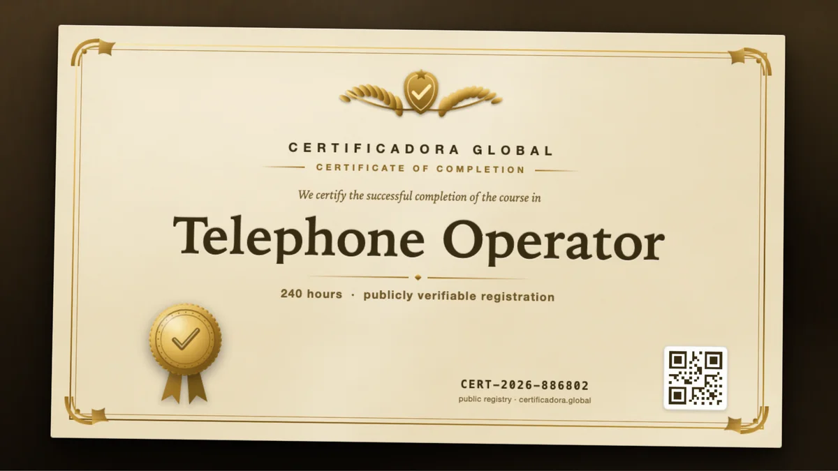 Cover of the Telephone Operator course
