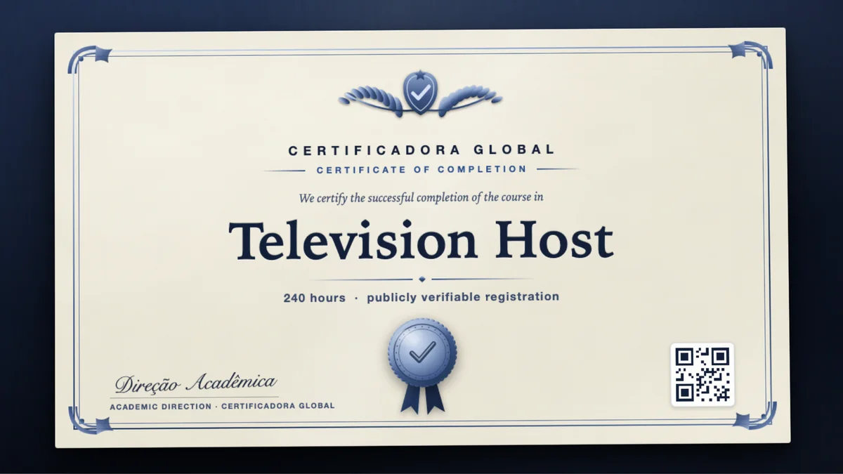 Cover of the Television Host course