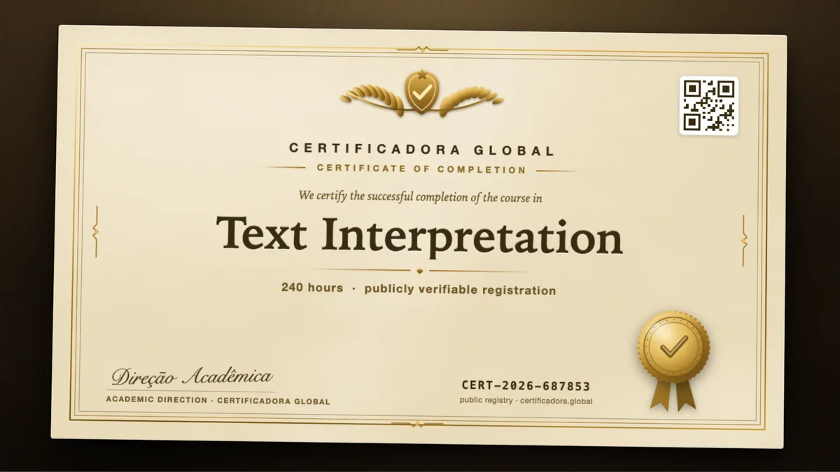 Cover of the Text Interpretation course