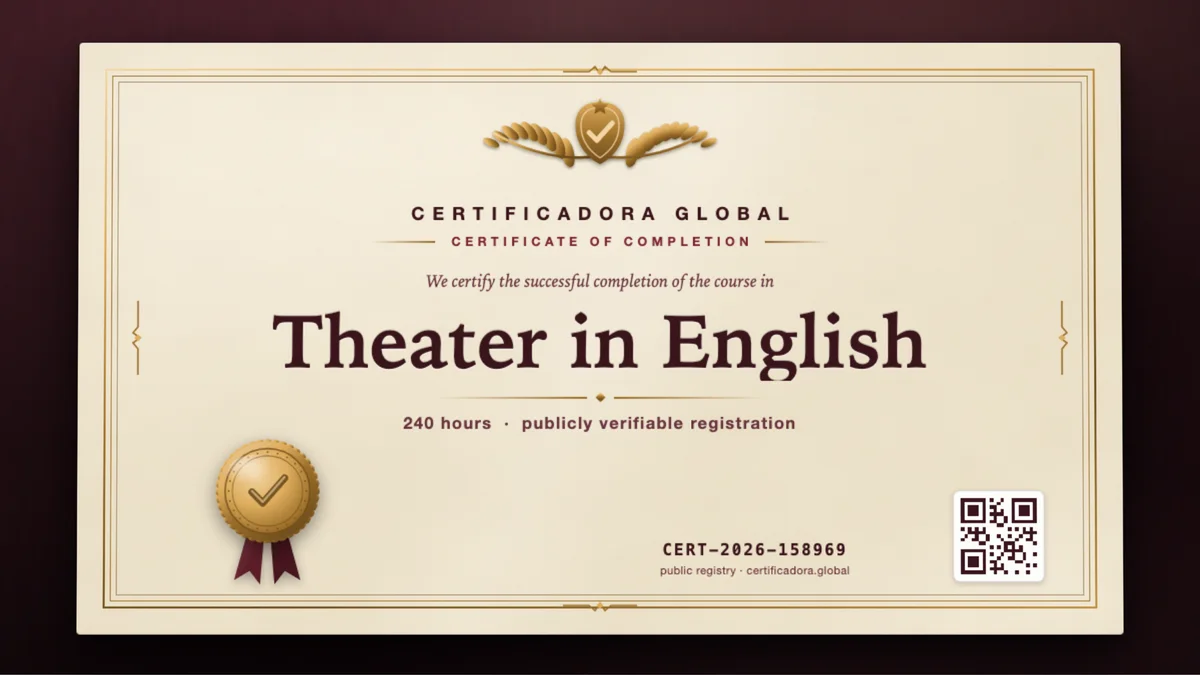 Cover of the Theater in English course