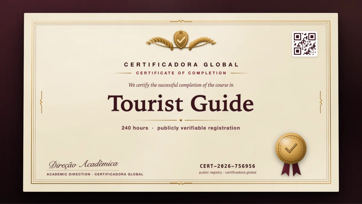 Cover of the Tourist Guide course
