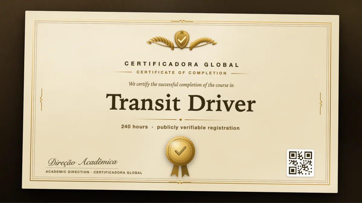 Cover of the Transit Driver course