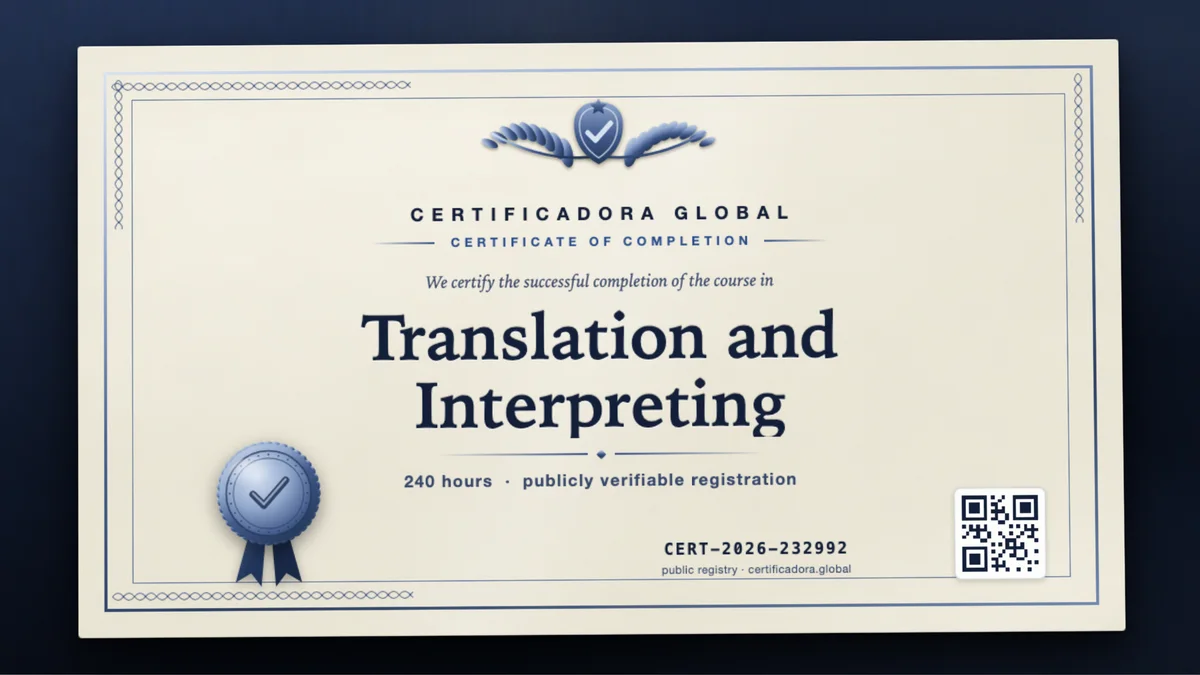 Cover of the Translation and Interpreting course