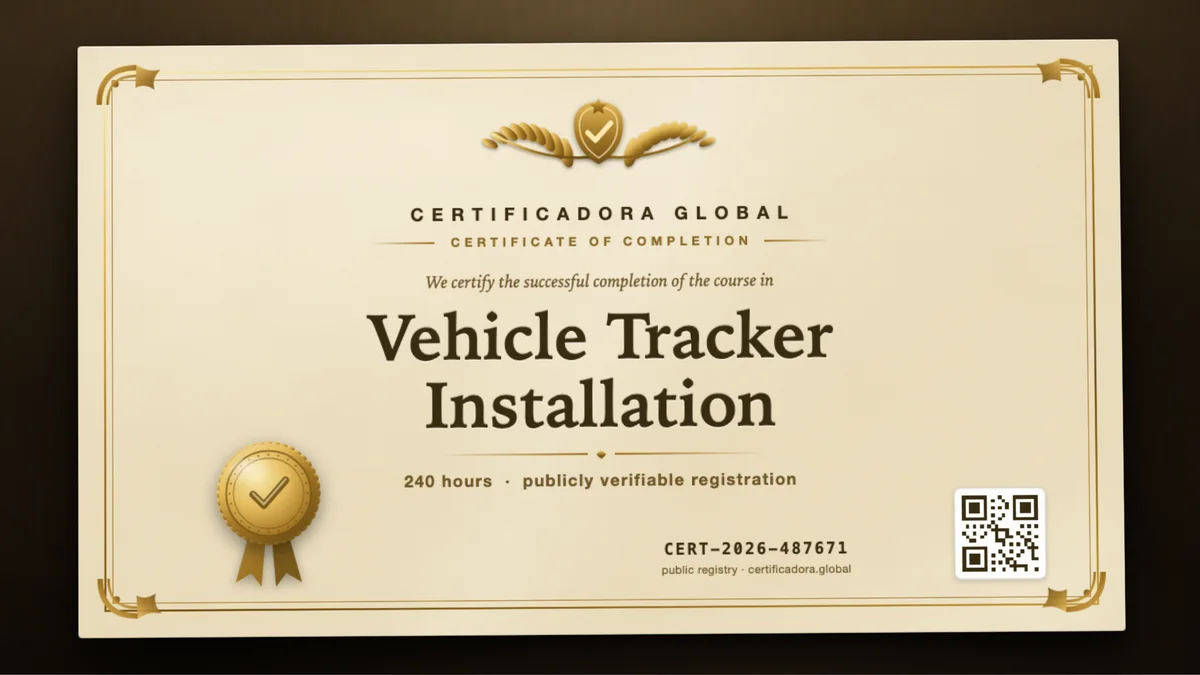 Cover of the Vehicle Tracker Installation course