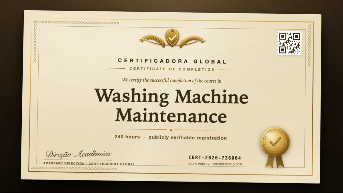 Cover of the Washing Machine Maintenance course